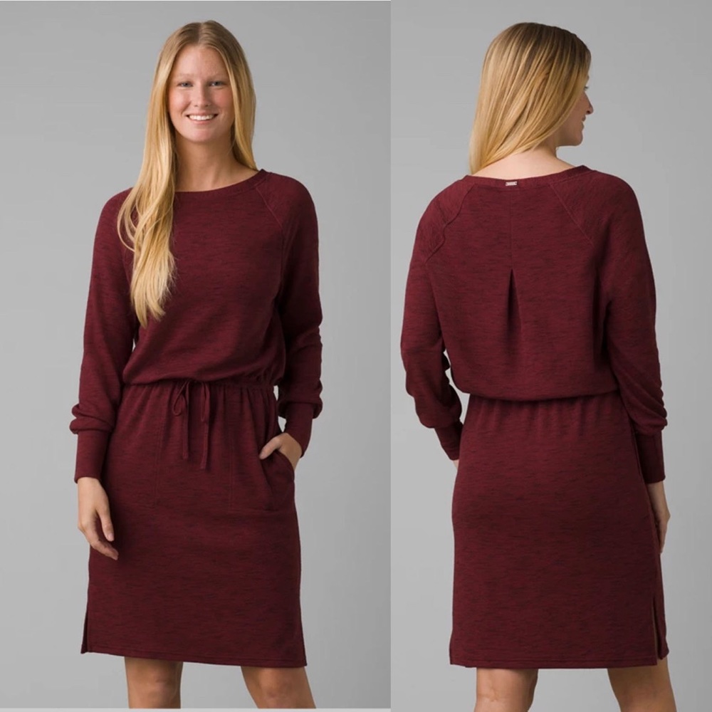 Prana Athletic Comfort Burgundy Dress 14